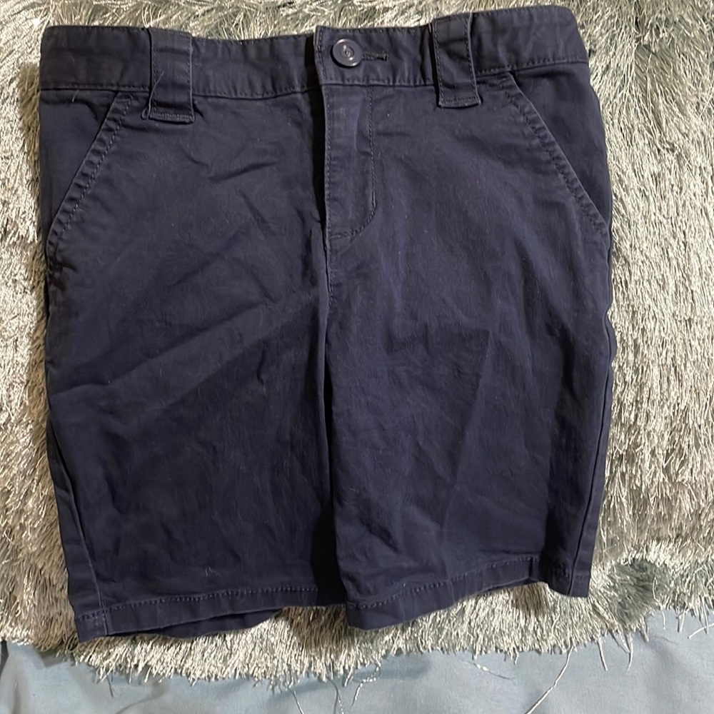 Kids navy adjustable blue khaki pants, great for uniform